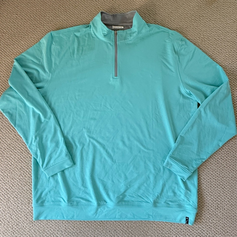 Kenneth Cole Golf Aqua Quarter-Zip Pullover